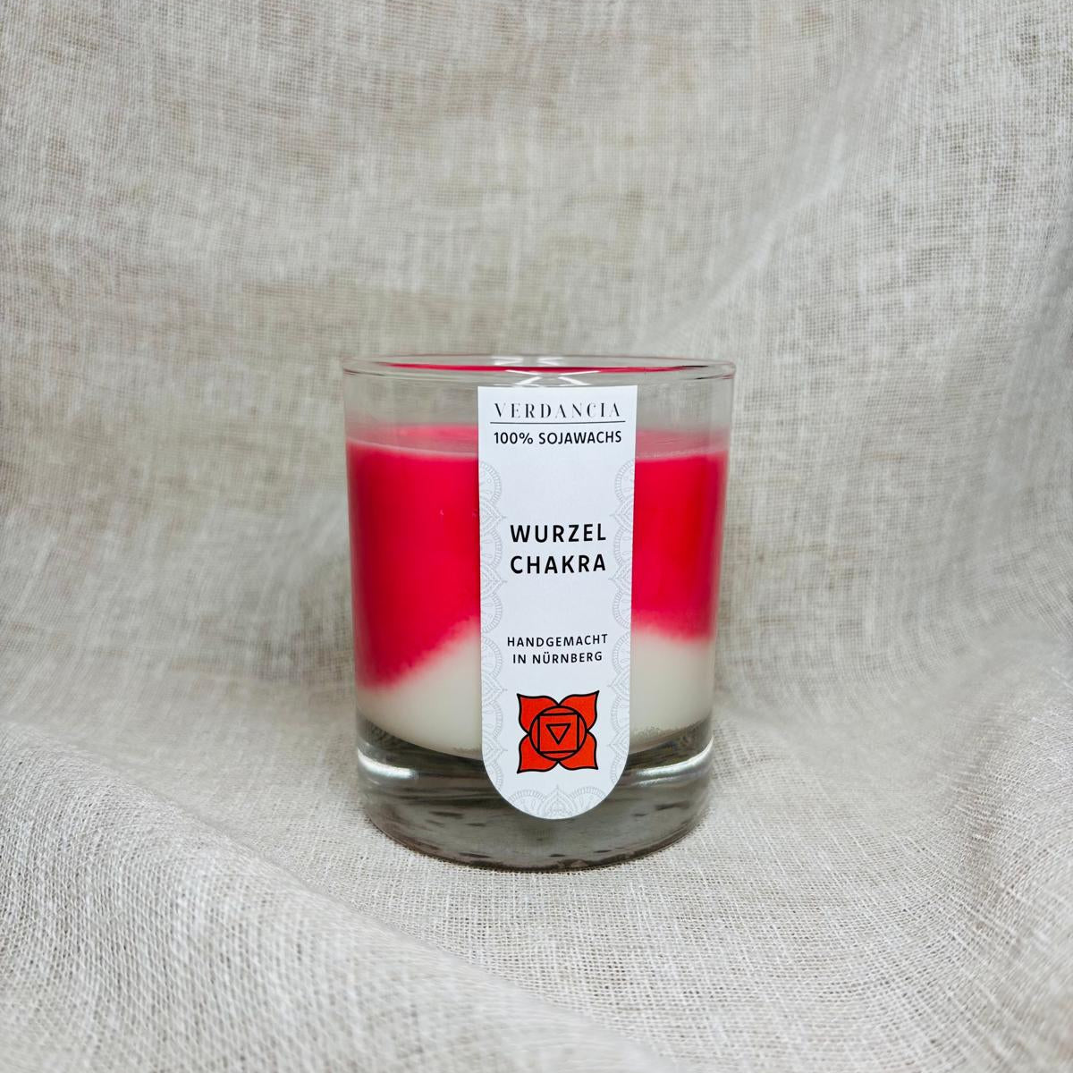 Soja Duftkerze - "Wurzelchakra" - Yogakerze