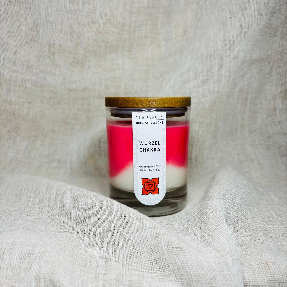 Soja Duftkerze - "Wurzelchakra" - Yogakerze