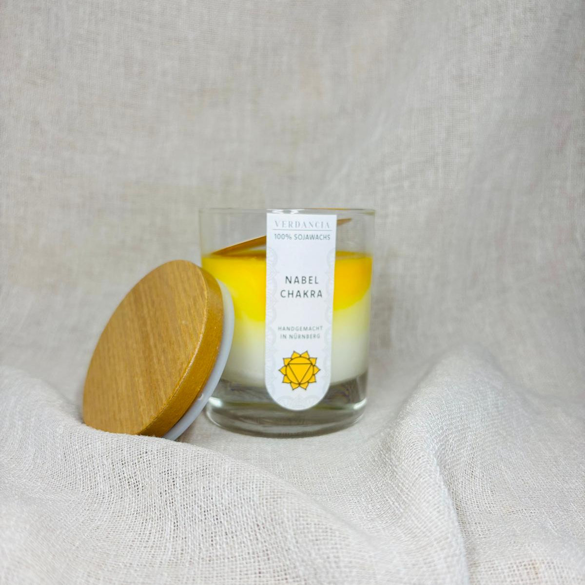 Soja Duftkerze - "Solarplexuschakra" - Yogakerze