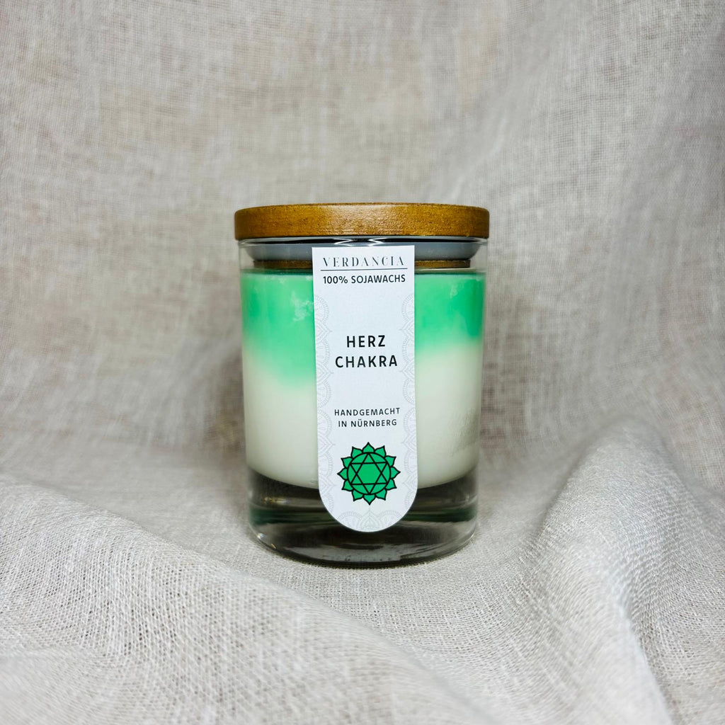 Soja Duftkerze - "Herzchakra" - Yogakerze