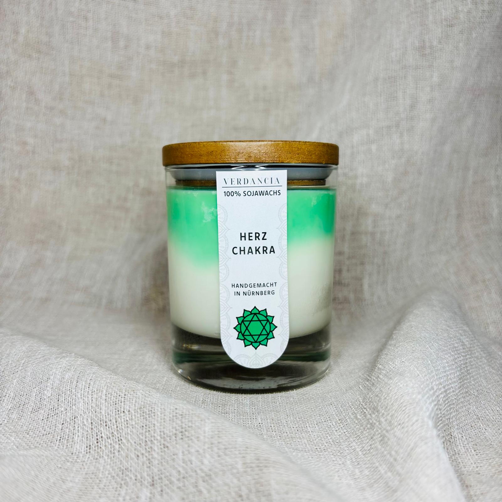 Soja Duftkerze - "Herzchakra" - Yogakerze