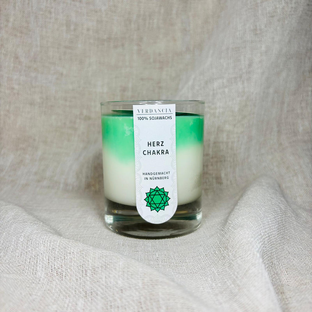 Soja Duftkerze - "Herzchakra" - Yogakerze
